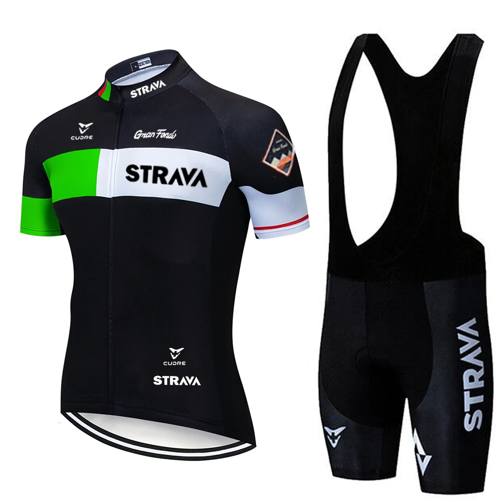 Комплект одежды для велоспорта STRAVA Pro летняя дышащая мужская рубашка с коротким рукавом велосипедные шорты