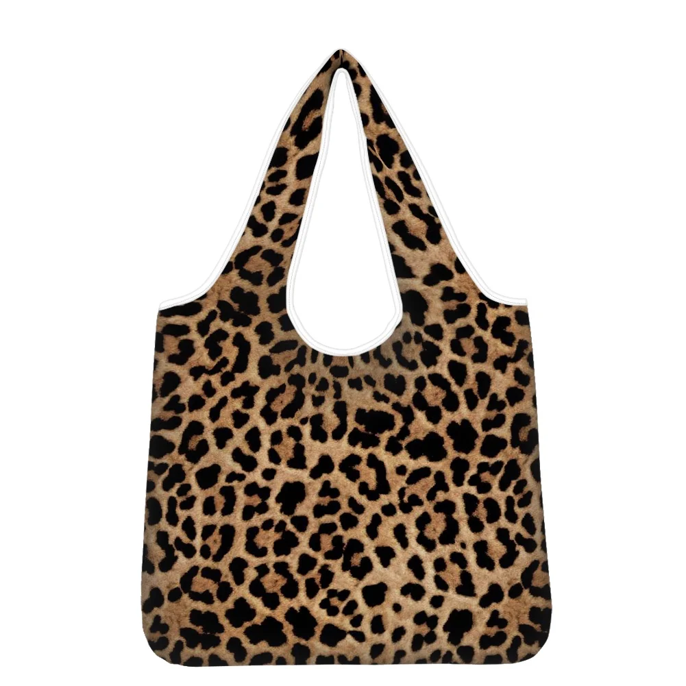 Leopard Print Tote Bag in Multicoloured - Ganni