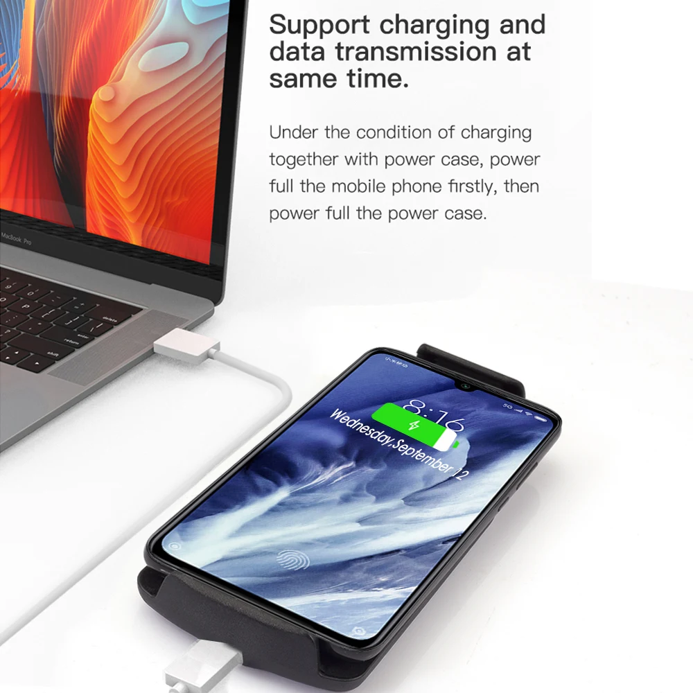 Чехол для аккумулятора для Xiaomi Mi CC9 Pro, 5000 мА/ч, внешнее запасное зарядное устройство, внешний аккумулятор, защитный чехол для Xiaomi Mi Note 10, аккумулятор