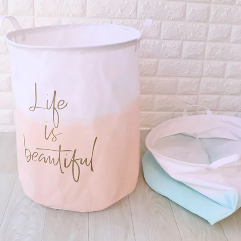 NEW 19.7 Inch Waterproof Foldable Laundry Hamper, Dirty Clothes Laundry Basket,Bin Storage Organizer For Toy Collection Life