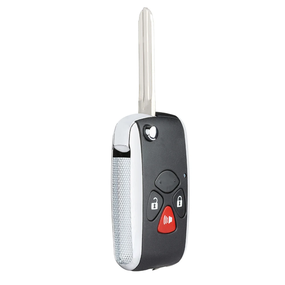 Keyecu модифицированный флип-чехол для ключей для Toyota Yaris Prado Tarago Camry Corolla RAV4 Hilux Vitz Aqua eiz Crown Avalon Venza