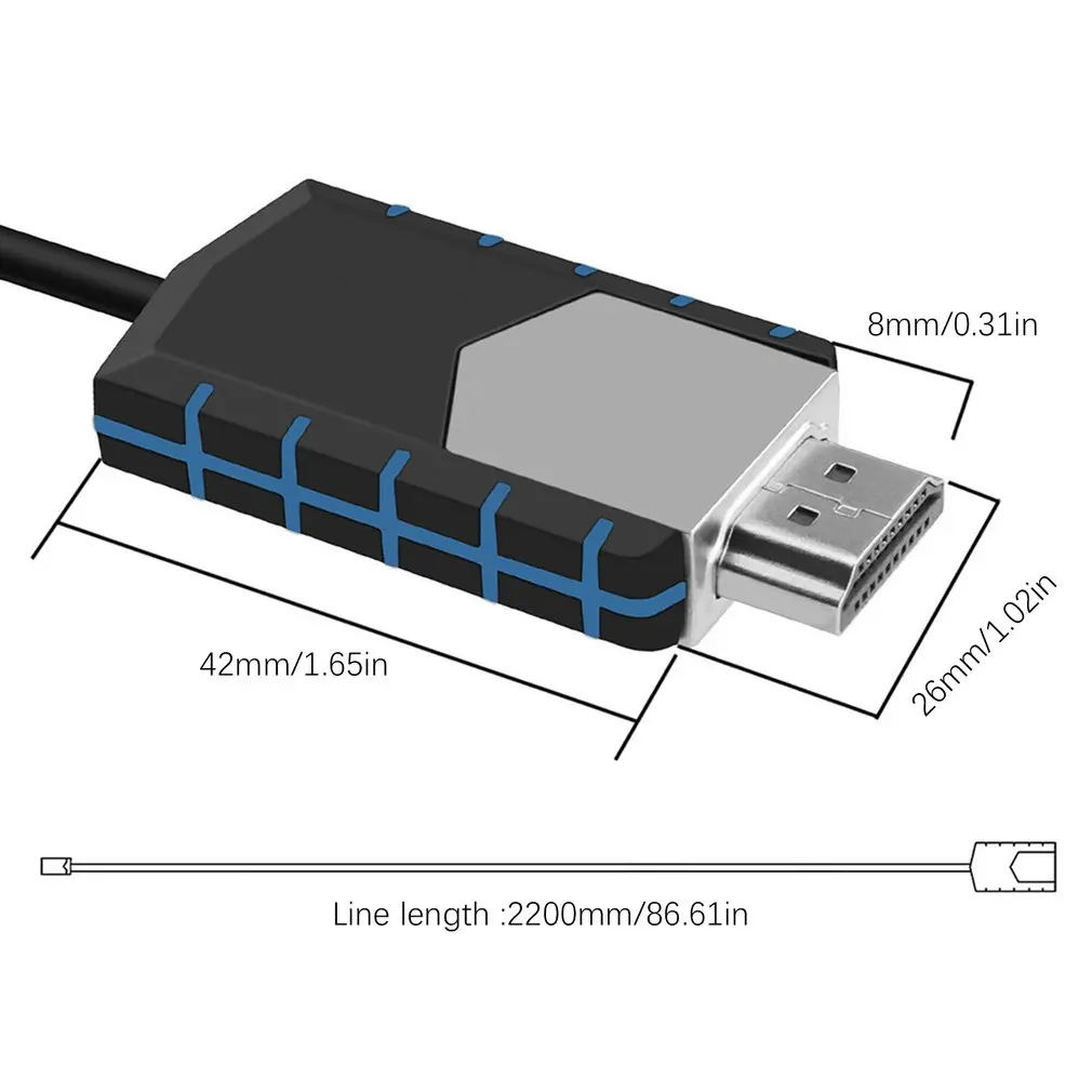 MHL usb type C к HDMI 1080P телевизионный HD кабель адаптер для Android телефонный адаптер устройства 1080P дисплей экран зеркальное ТВ ключ
