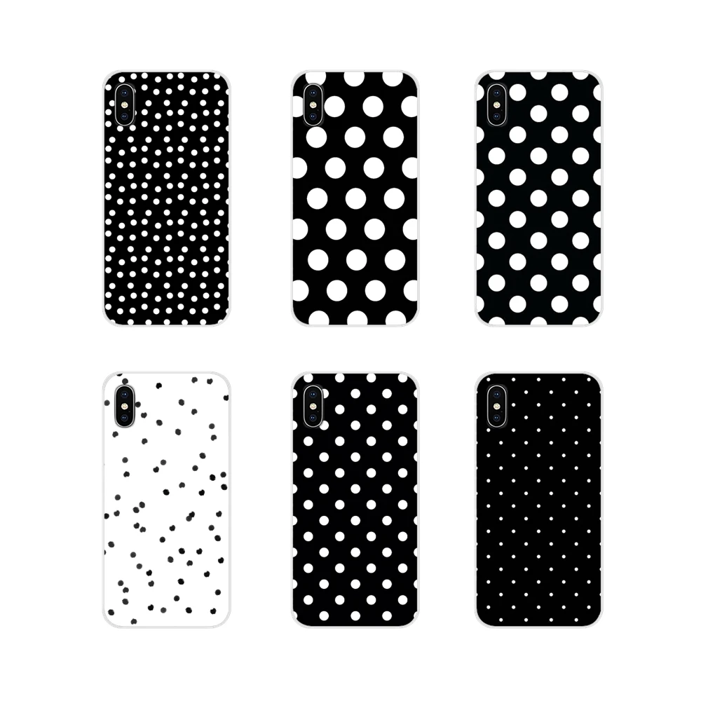 

Black And White Polka Dot For Huawei Mate Honor 4C 5C 5X 6X 7 7A 7C 8 9 10 8C 8X 20 Lite Pro Accessories Phone Cases Covers