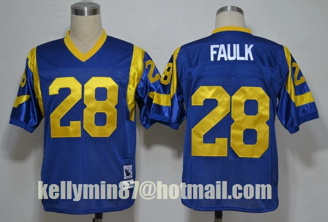 Зеленый Stitiched, Los Angel, Jack Youngblood, Eric, Marshall Faulk, Kurt Warner, Throwback для мужчин Джерси - Цвет: Зеленый