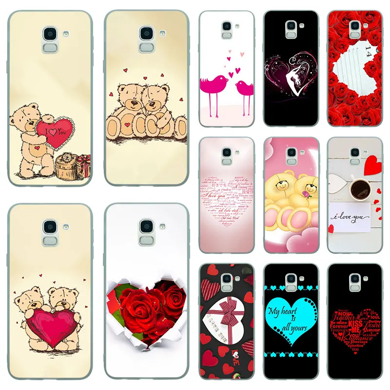 Silicone Cases For Samsung Galaxy J3 J5 J7 2016 2017 J2 Pro J4 J6 J8 2018 love you Matte TPU Phone Case Back Cover |