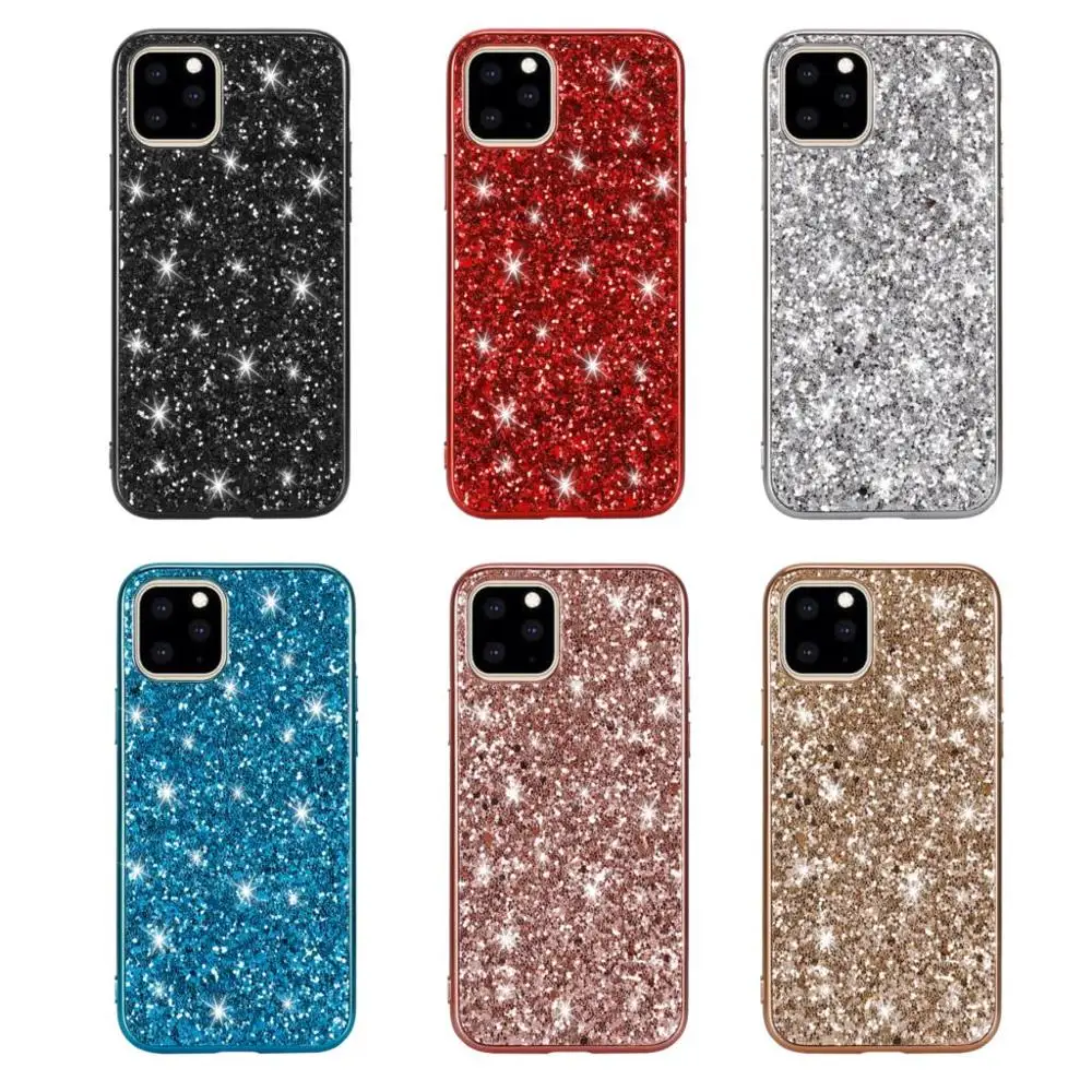 Чехол для Apple iphone 11 Роскошный Жесткий блестящий тонкий защитный чехол из