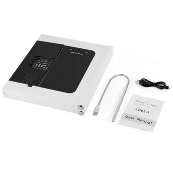 

Multi-Angle Folding Laptop & Tablet Stand Ventilated Adjustable Ergonomic Desk Rechargeable Built-In Power Bank 2 USB Port