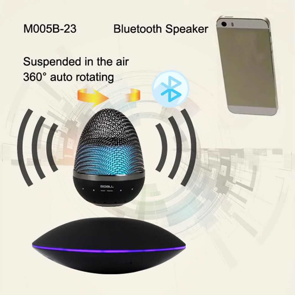 Беспроводная магнитная левитация DJYG плавающая bluetooth колонка с изменением цвета