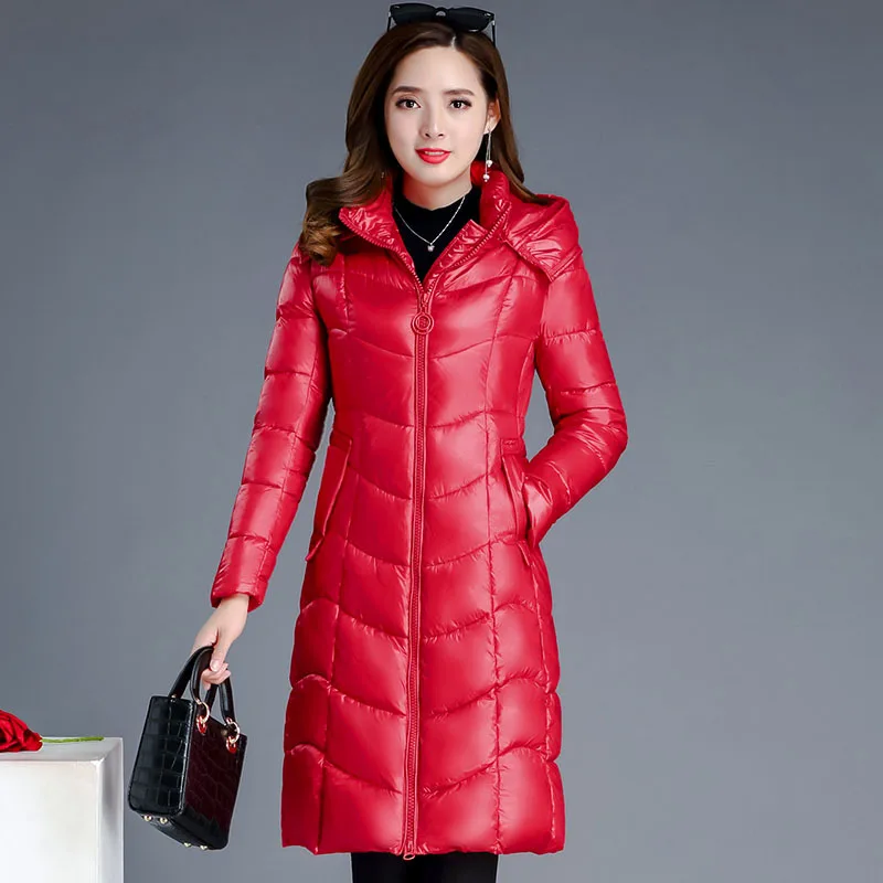 

2019 Winter Fashion New Style Elegant Goddess-Style Mid-length Hooded Non Removable Warm Cotton Overcoat