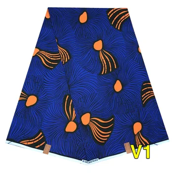 

RONVITAL TEXTILE WAX PRINT FABRIC 100% COTTON DIY MATERIAL ANKARA FABRIC 6 YARDS/PCS FREE SHIPPING LADY CLOTH