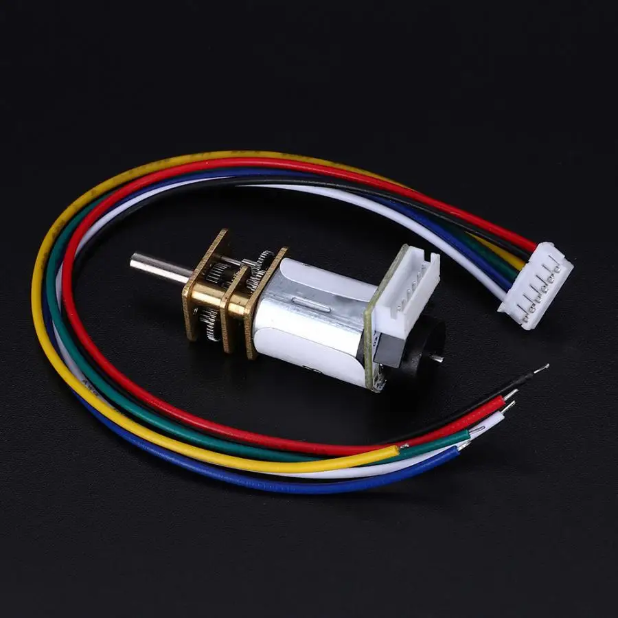 DC 6V мотор редуктор мини малошумный 300rpm Мотор для электрических штор роботы JGA12