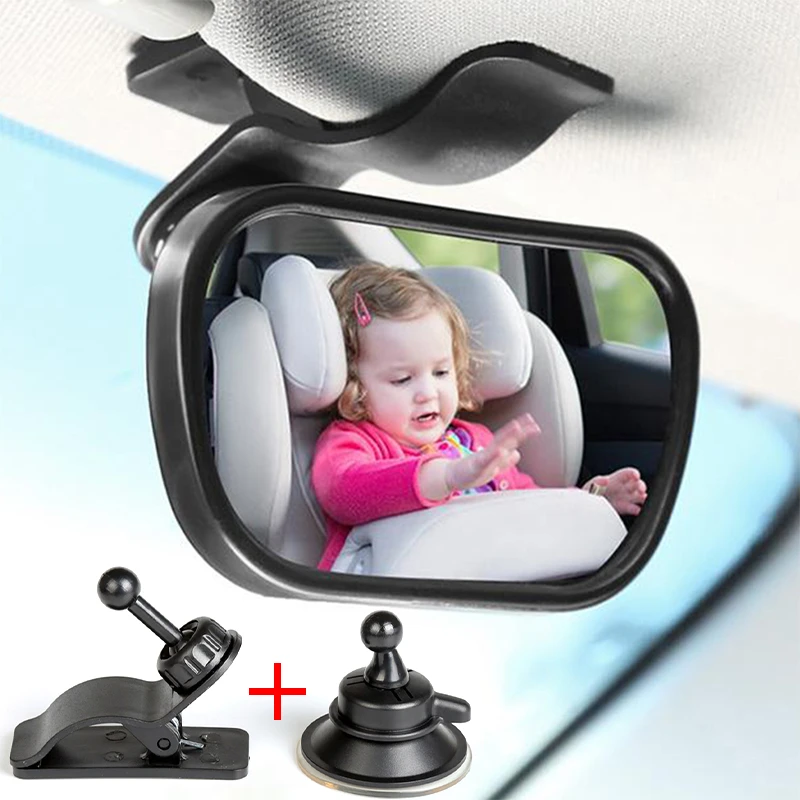 maart Outlook mager 2 in 1 Mini Car Adjustable Safety Car Back Seat Baby View Mirror Children  Rear Convex Rearview Mirror Auto Kids Monitor Styling|Convex Mirror| -  AliExpress