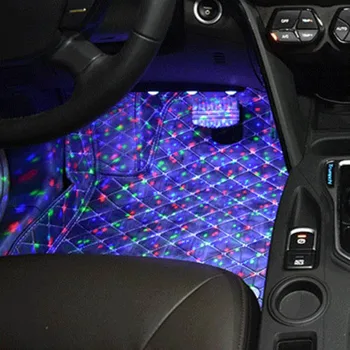 

Interior Car RGB Floor Foot LED Light Decoration Atmosphere Colorful Neon Accessories Styling Lamp