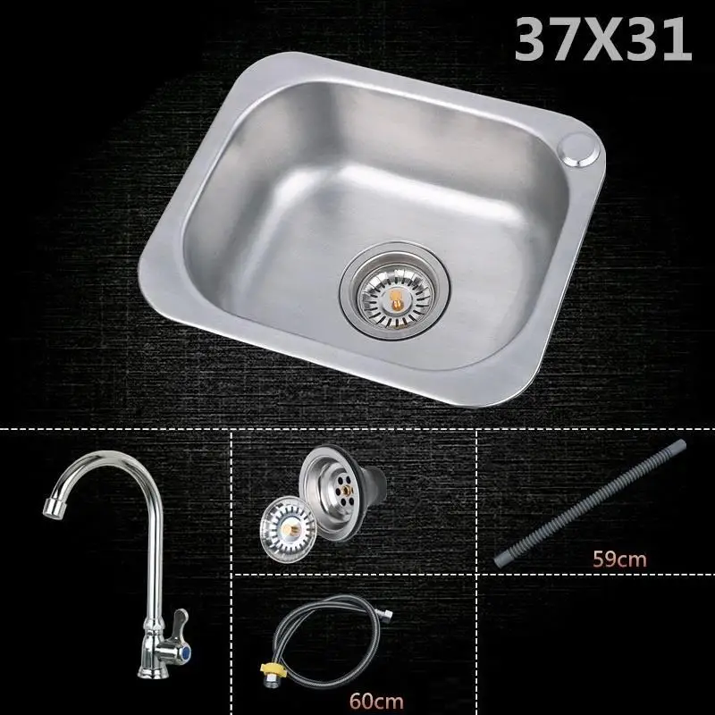 MODEL I Ze Stali Nierdzewnej Wasbak Lavello Inox Umywalka портативная кухонная раковина Keuken Gootsteen Fregadero De Cocina Cuba Pia Cozinha - Цвет: MODEL I