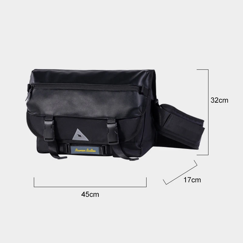 2021 New Casual Fashion Crossbody Bags Men High Quality Leather Nylon Messenger Bags Black Laptop Bag Travel Bag XA697ZC