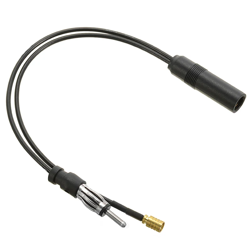 Car SMB Cable Aerial Vehicle DIN Antenna Converter FM/AM Lead Splitter Active Plug Car Radio Aerial Antenna Adapter Accessory