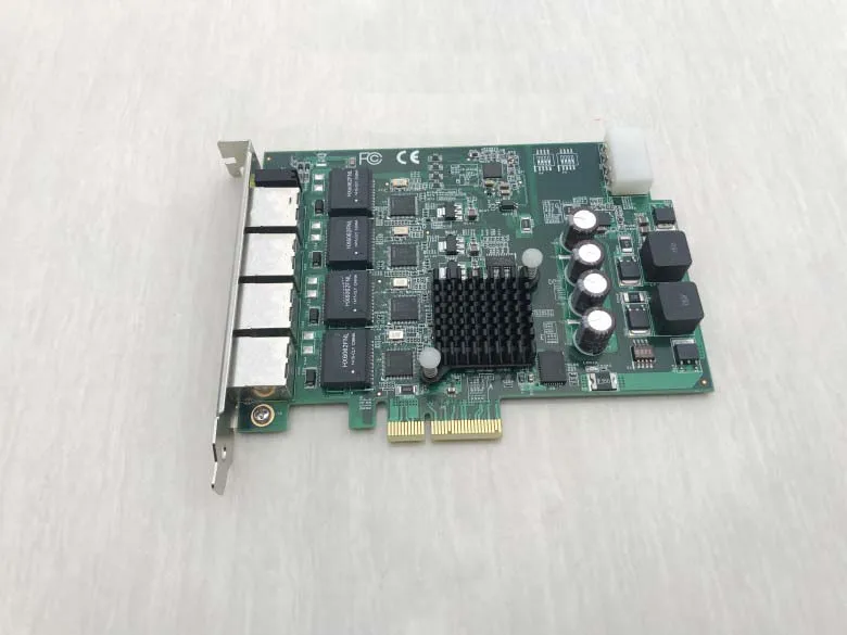 PCIe-GIE64+ NIC 4-х канальный PCI Express PoE