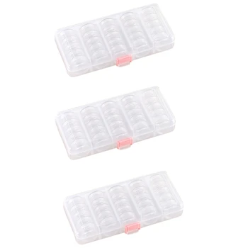 

3 Sets 75 Bottles Diamond Painting Storage Box Diamond Painting Accessories Beads Container Mosaic Storage Boxes Tools