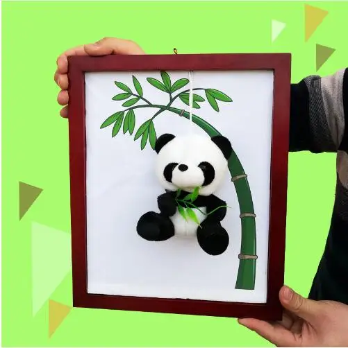 Panda Frame Волшебные трюки плюшевая игрушка панда появляющаяся с доски магический маг сценические вечерние трюки для профессиональные маги