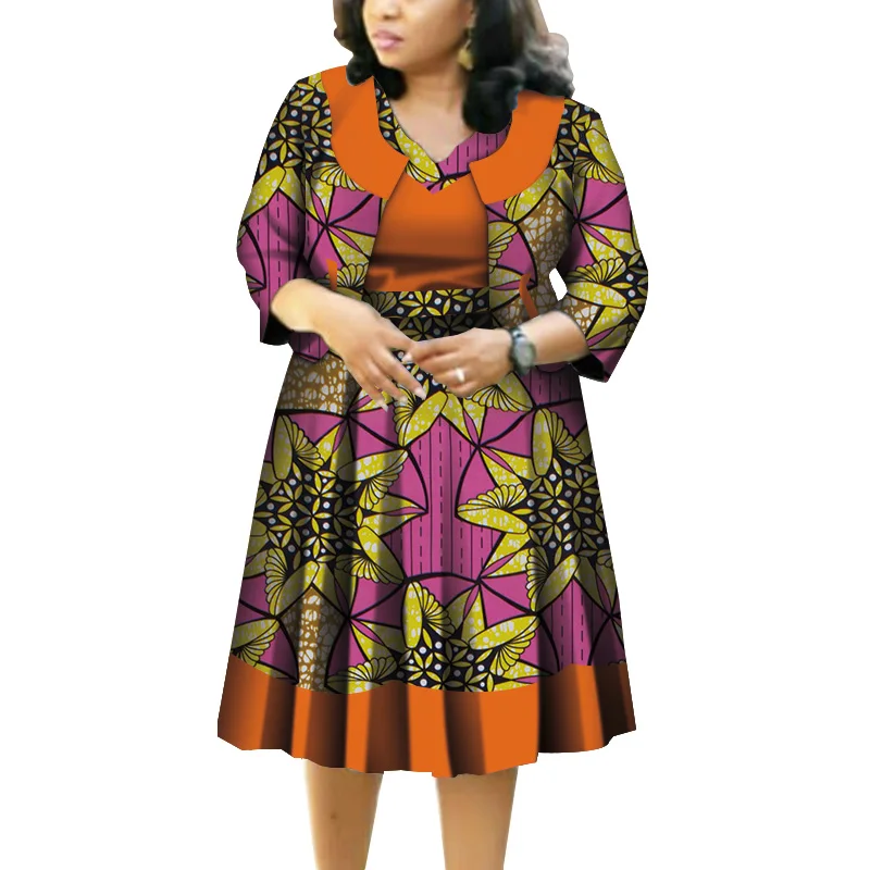 Новые африканские комплекты из топа и юбки пачки для женщин богатая африканская