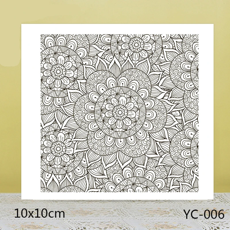ZhuoAng цветок лотоса фон четкие штампы для DIY Скрапбукинг/изготовление карт/украшение для альбома силиконовый штамп ремесла