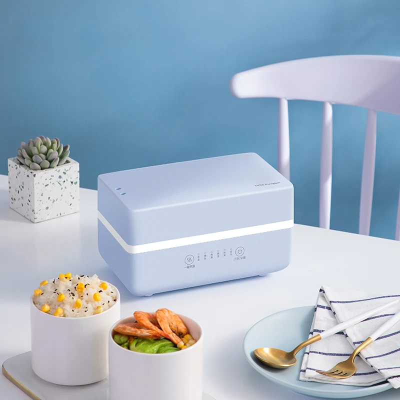 

Touch Screen Electric Lunch Box Rice Cooker Portable Lovely Ceramics Insulation Heating Go To Work Lunch Box