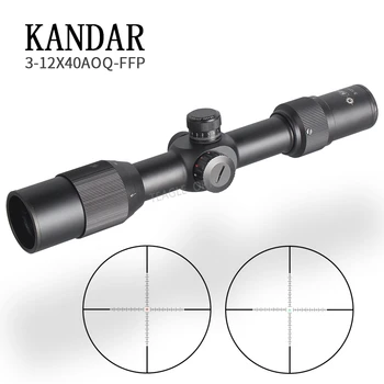 

Hunting Riflescope 3-12X40 FFP Scope With Red Dot First Focal Plane Optics With 11 or 20MM Rail Black Rifle Scope