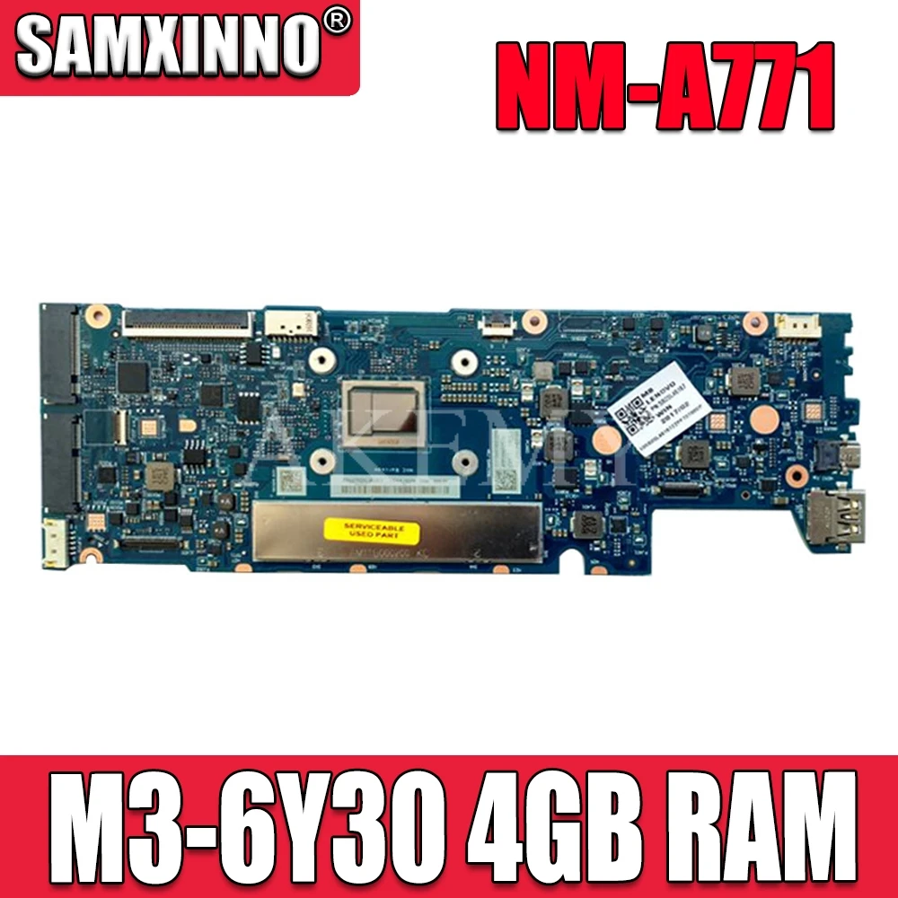 NM-A771 Laptop Moederbord Voor Lenovo Yoga 710-11ISK Originele Moederbord 4GB-RAM M3-6Y30 NM-A771 Laptop Moederbord Voor Lenovo Yoga 710-11ISK Originele Moederbord 4GB-RAM M3-6Y30