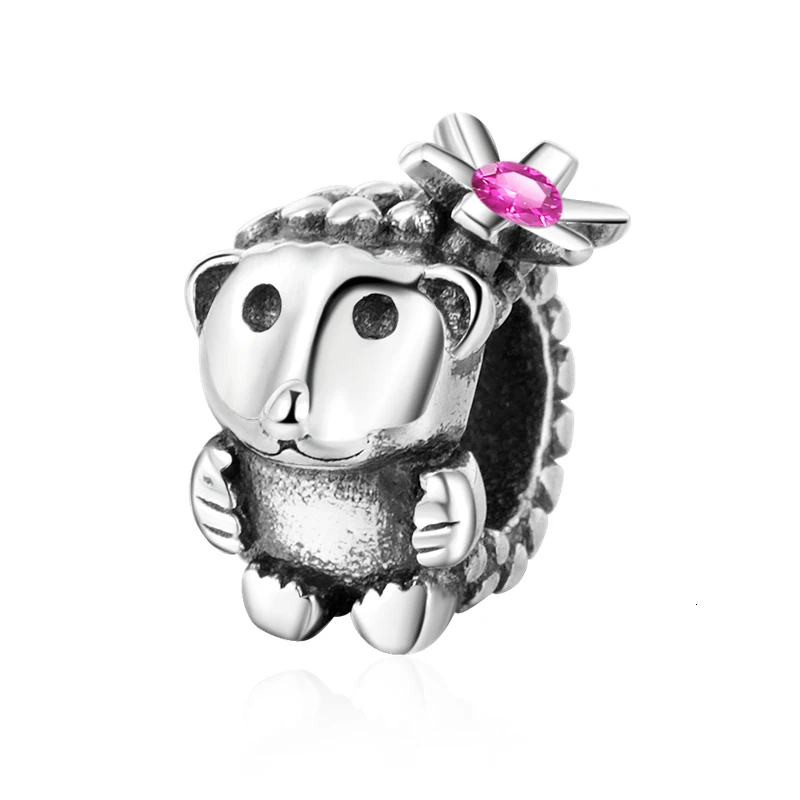 StrollGirl, 925 пробы, серебряный, милый, ежик, бусины, животное, шарм, Подходит для Пандора, браслет для женщин, сделай сам, ювелирное изделие, подарок