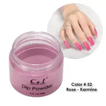 28 г погружной порошок-цвет № 52# розовый Кармин-красный цвет системы