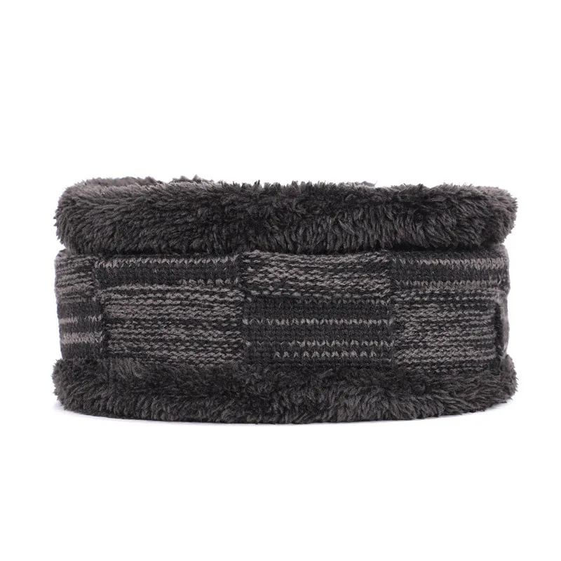 Мужской женский шарф, зимняя Осенняя вязаная шерстяная шапка Skullies Beanie, Женская Толстая теплая мешковатая шапка, уличная мягкая хлопковая маска, Лыжные шапки - Цвет: Color    11