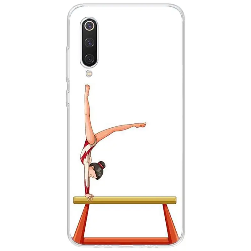 Люблю гимнастика силуэт спортивный чехол для телефона Redmi 4 4A 4X 5 5A 6 6A 7 Y3 7A 8 K20 K30 S2
