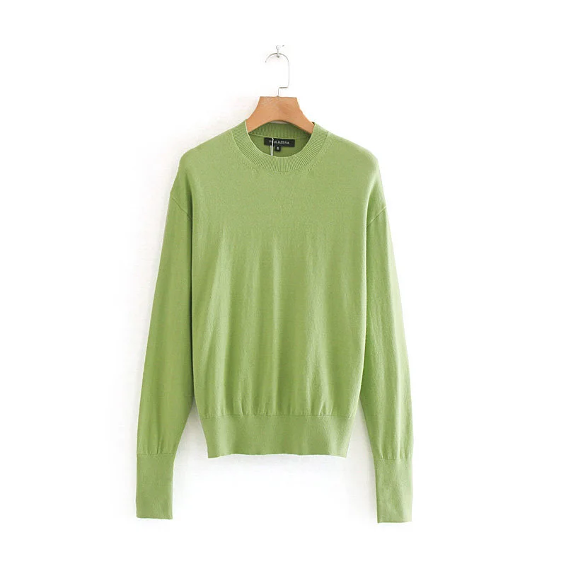 

Pullover Sweater Autumn Women Slim Solid Knitted Fashion Women Sweaters Jumper Ladies Thin Sweater Tops