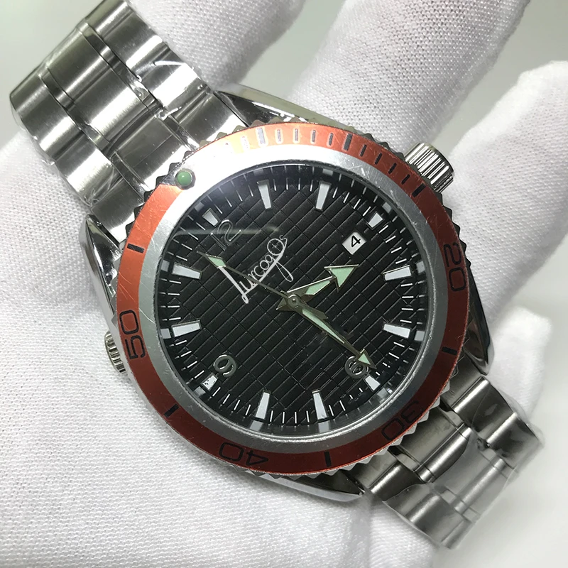 

2019 new watches Automatic Mechanical self-winding glide smooth second hand sea watch master movement stainless steel A quality
