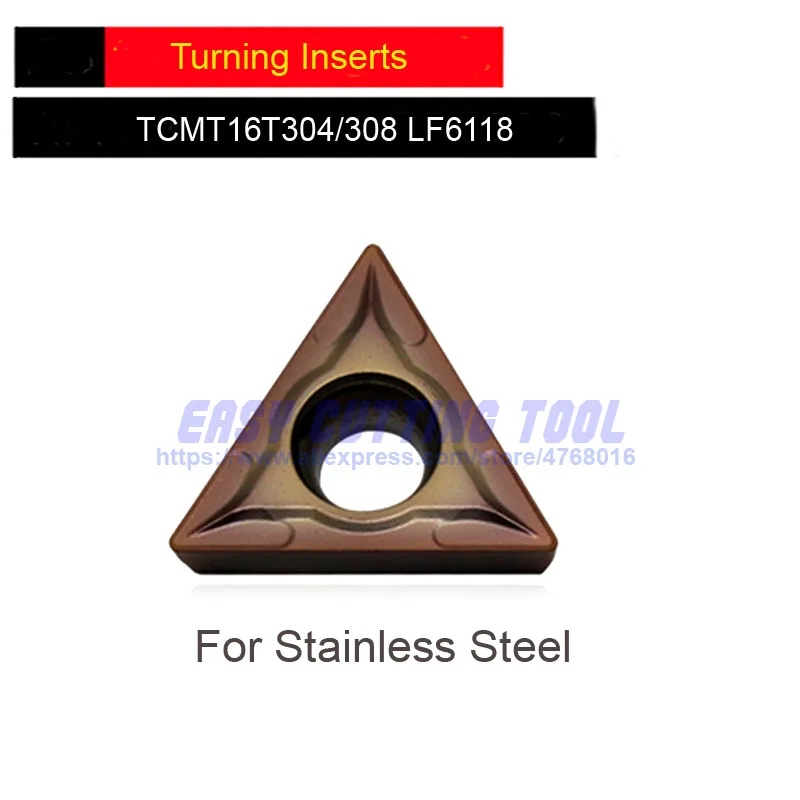 TCMT16T304 LF6118 TCMT16T308 LF6118* 10 шт. Deskar Токарные пластины, поворотный карбидный Клинок для нержавеющей стали