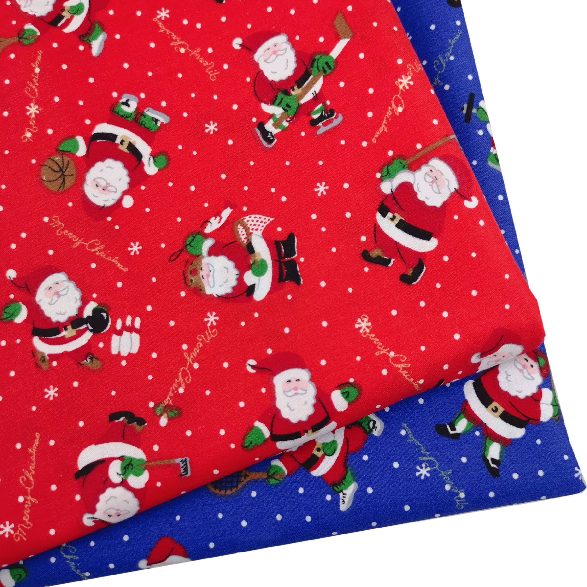 Красный снеговик DIY Швейные Хлопок twill Ткань для скатерть Лоскутная штора одежда