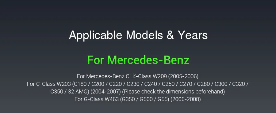 Top 7" Android 9.0 OS Car DVD Multimedia Navigation GPS Radio for Mercedes-Benz G-Class W463 2006-2008 & CLK-Class W209 2005-2006 3 Top 7" Android 9.0 OS Car DVD Multimedia Navigation GPS Radio for Mercedes-Benz G-Class W463 2006-2008 & CLK-Class W209 2005-2006 3