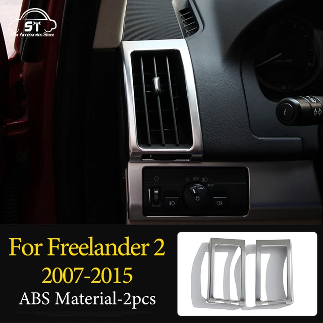 Car Steering Wheel,AC Vent Outlet Knob,Door Handle,Cover Trim,ABS Chrome,For LandRover Freelander 2 2007-2015 Interior Accessory 6