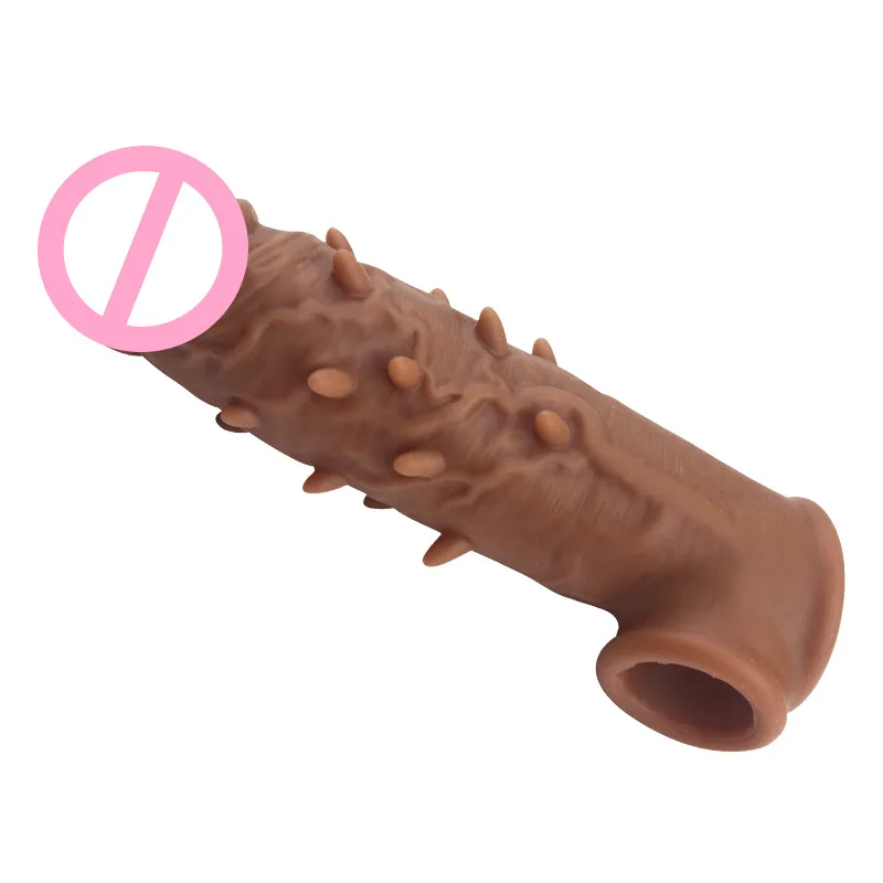 Adult Products Male Penis Sleeve Wolf Tooth Sheath Barbed Tortoise's Head Extended Cover Rough Dildo Sexy Aid Foreign Trade