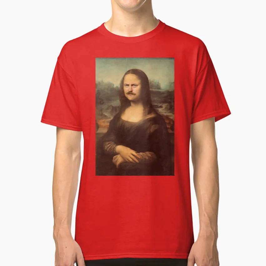 Mona Ron Swanson T Shirt Ron Swanson Parks And Rec Parodia E Ricreazione Nick Offerman Baffi Divertente Pneumatico