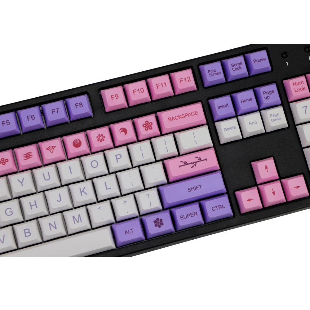 Keycap PBT xdas с 122 клавишами толстый профиль колпачки для механической клавиатуры 61 87