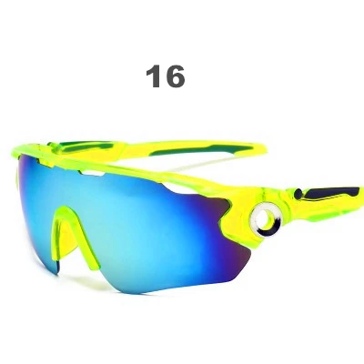 UV400 Men Cycling Sunglasses Glasses for Bicycles Brazil US Dropship Sun Glasses Women MTB Sports Goggles Skiing Bike Eyewear - Цвет: 16