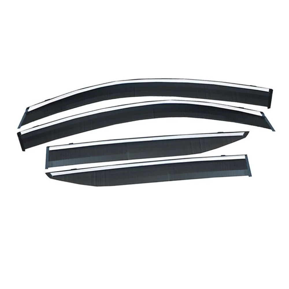 4pcs 4pcs/set Car Window Visor Door Rain Sun Shield For Toyota CHR C-HR Side Windows Cover Trim Auto Accessories - Цвет: 4pcs