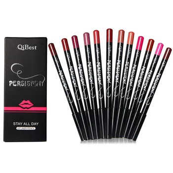 

HOT 12 Color Makeup Lip Liner Pencil Lipstick Waterproof Lasting Brow Lip Pen Smooth Lips Cosmetic Lipliner Pencil Easy to Wear