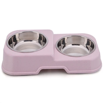 

Dog Feeder Drinking Bowls for Dogs Cats Pet Food Bowl Cat Dog Pet Stainless Steel Feeding and Drinking Bowls