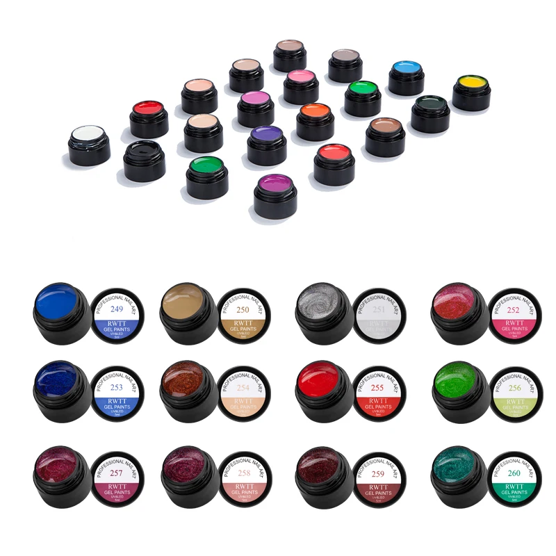 Kaufen 12 flaschen Anzug Bunte Zeichnung Nagel Gel Polnisch 5ml Linie Gel Starke Elastische Farbe Nail art UV Gel Lack