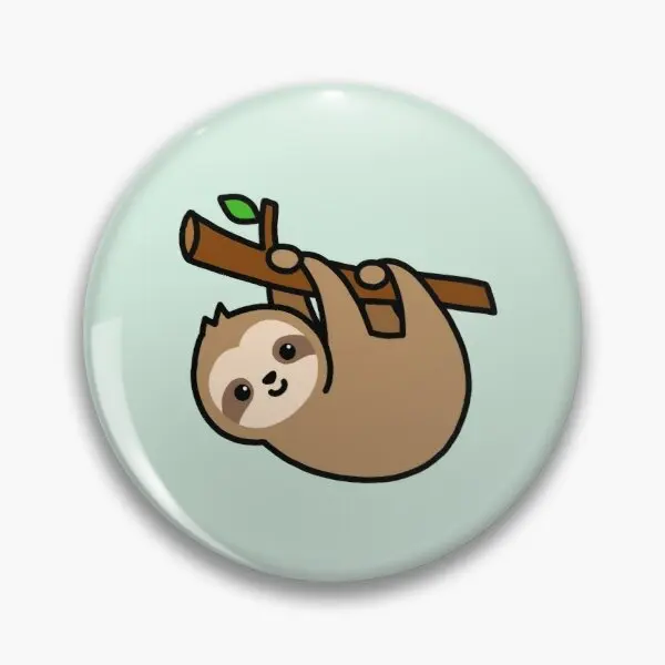 

Sloth Soft Button Pin Metal Lapel Pin Brooch Funny Decor Women Hat Fashion Lover Badge Gift Cute Jewelry Collar Cartoon