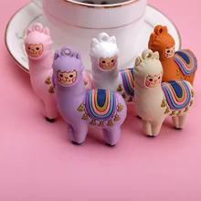 INS стиль милый мультфильм Трава Грязь лошадь эпоксидный стерео брелок для ключей из альпаки креативный DIY аксессуары для ключей