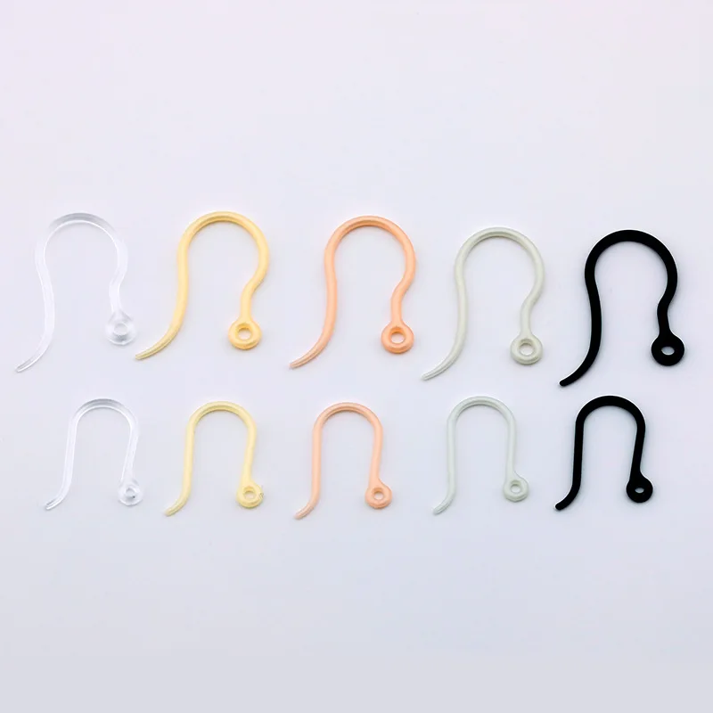 100pcs Transparent Ear Hook For Jewelry Making Resins Plastic Earrings Setting DIY Accessories | Украшения и аксессуары