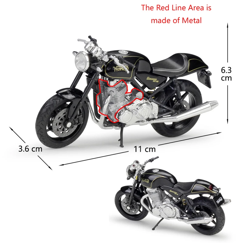 27 стилей WELLY литая в 1:18 металлическая игрушка для мотоцикла Нортон/BMW/KAWASAKI/HONDA